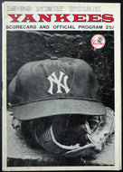 1969 New York Yankees Program Extra Scoresheet Double Header MLB Vtg