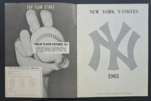 Load image into Gallery viewer, 1961 New York Yankees Yearbook MLB Baseball Mickey Mantle Roger Maris Vintage
