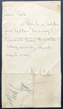 Load image into Gallery viewer, Mick Jagger Autographed Signed Note Rolling Stones JSA LOA Vintage Rock Music
