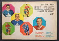 1961/62 York Peanut Butter Yellow Backed Hockey Cards and Album NHL Vintage