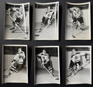 1961-62 Lot of 13 Boston Bruin Type 1 Player Action Photos Vintage NHL Hockey