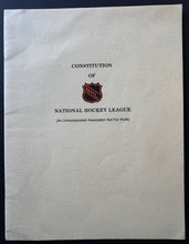 Load image into Gallery viewer, 1976 Official Constitution Of National Hockey League NHL Book
