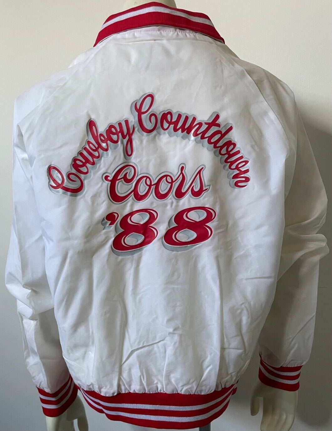 1988 Coors Light Cowboy Countdown Windbreaker Jacket Breweriana Trimark Vintage