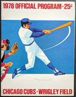 1978 Wrigley Field Scorecard Program Chicago Cubs MLB Baseball Vintage Padres