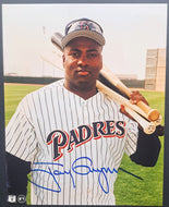Tony Gwynn San Diego Padres Signed Autographed Colour Photo + PSA LOA