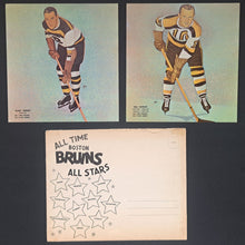 Load image into Gallery viewer, 1950s Tex Coulter All Time Boston Bruins NHL Hockey Photos All Stars Set Vintage
