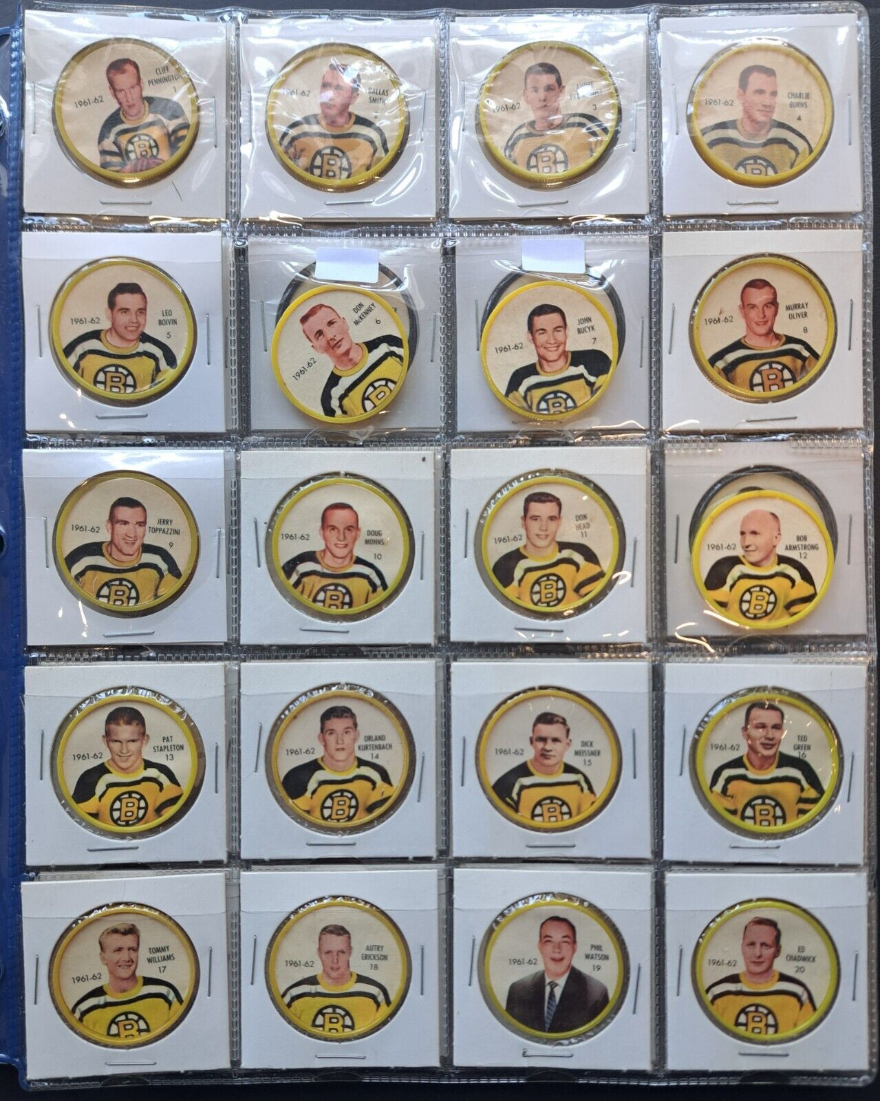 1961-62 Shirriff Vintage NHL Hockey Coins Complete Full Set Leafs
