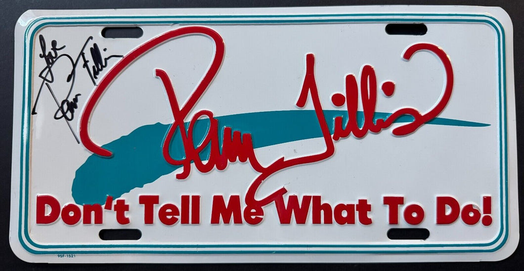 Pam Tillis SignedVintage Metal License Plate Country Music