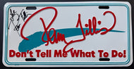 Pam Tillis SignedVintage Metal License Plate Country Music