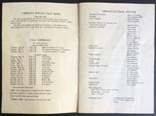 Load image into Gallery viewer, 1966 Toronto Rifles Fact Book Media Guide Complete Continental Football League
