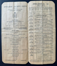 Load image into Gallery viewer, 1947 Woodbine Racetrack Rare Vintage King's Plate Program - Won By Moldy
