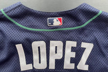 Load image into Gallery viewer, 2001 Felipe Lopez Signed Game Worn MLB Futures Jersey Blue Jays Baseball ASG
