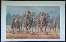 Load image into Gallery viewer, Fred Stone Limited Edition Signed Print Poster Horse Racing The Rivalry LOA
