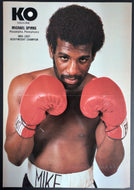 KO Magazine Michael Spinks Pull Out Poster WBC Light Heavyweight Champion VTG