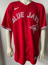 Load image into Gallery viewer, 2021 Alejandro Kirk Toronto Blue Jays Team Issued Worn Red Jersey MLB Nike Holo
