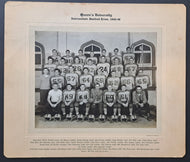 1948/49 Queens University Intermediate Football Team Vintage Photo
