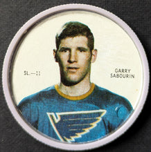 Load image into Gallery viewer, 1968/69 Gary Sabourin St. Louis Blues Shirriff NHL Hockey Coin Short Print
