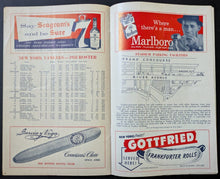 Load image into Gallery viewer, 1958 Yankee Stadium Program Detroit Tigers New York Yankees MLB Vtg
