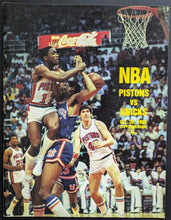 Load image into Gallery viewer, 1986 NBA Preseason Program + Ticket Isiah Thomas Detroit Pistons Basketball VTG
