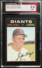 Load image into Gallery viewer, 1971 Willie Mays San Francisco Giants O-Pee-Chee Baseball Card #600 KSA 3.5 VG+
