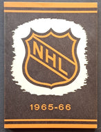 1965/1966 National Hockey League Media Guide Jim Hendy Who's Who In Hockey Vtg