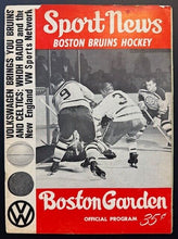 Load image into Gallery viewer, 1965 Boston Gardens Toronto Maple Leafs Boston Bruins NHL Hockey Program Hockey
