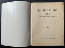 Load image into Gallery viewer, 1947 Brooklyn Dodgers MLB Yearbook Baseballs Beloved Bums Jackie Robinson Vtg
