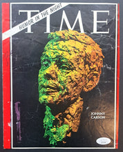 Load image into Gallery viewer, Johnny Carson Autographed Signed Time Magazine Cover JSA Vintage Television

