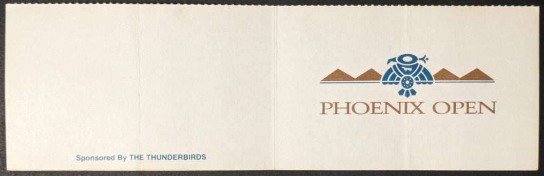 1995 Jim Furyk Phoenix Open Signed Personal Golf Scorecard Autographed