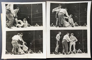 1951 Type 1 Photos x4 Light Heavyweight Championship Joe Maxim Bob Murphy Vtg