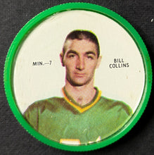 Load image into Gallery viewer, 1968/69 Bill Collins Minnesota North Stars Shirriff NHL Hockey Coin Short Print
