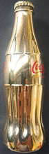 Load image into Gallery viewer, Gold Coca Cola Bottle Soda Coke Collectible Vintage Promotional Advertising
