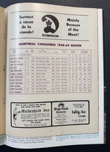 Load image into Gallery viewer, 1969 Stanley Cup Finals Montreal Canadiens St. Louis Blues Yearbook + Program
