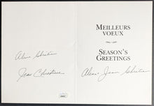 Load image into Gallery viewer, 1998 Canada Prime Minister Jean Chretien + Aline Autographed Signed Card JSA

