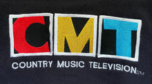 Load image into Gallery viewer, 1990s CMT Country Music Television Varsity Jacket Button Up Canadian TV Coat
