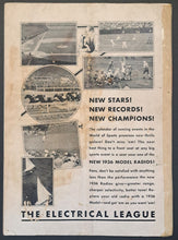Load image into Gallery viewer, 1935 All Star Game Baseball Souvenir Program Cleveland Stadium Jimmie Fox MLB
