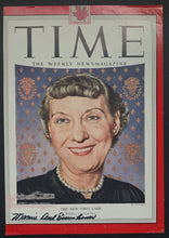 Load image into Gallery viewer, 1953 Time Magazine Cover Mamie Doud Eisenhower Autographed Signed VTG Historic
