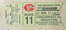 Load image into Gallery viewer, 1984 Johnny Bench Cincinnati Reds Walk Of Fame Inaugural Ticket Stub Vintage
