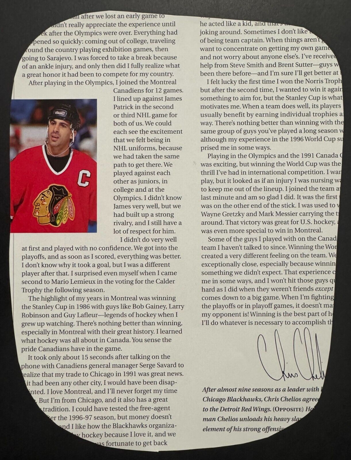 Gerry Cheevers Signed Autographed Boston Bruins Print Hockey NHL