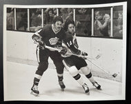 1976 Type 1 Photo L.A. Kings Dave Schultz and N.Y. Rangers Don Murdoch Hockey