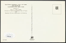 Load image into Gallery viewer, 1987 Billy Williams Baseball Hall Of Fame Plaque Signed Postcard JSA Certified
