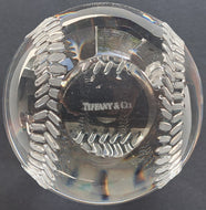 1997 World Series Gala Gift Tiffany & Co. Crystal Baseball in Original Box MLB