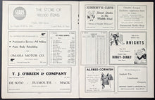 Load image into Gallery viewer, 1945 Gordie Howe Omaha Knights USHL Hockey Game Program Vintage

