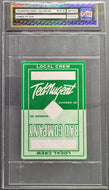 1995 Ted Nugent+Bad Company Local Crew Stage Backstage Pass Graded NM-MT 8 iCert