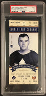 1998 Toronto Maple Leafs Hockey Ticket Memories & Dreams Gord Drillon NHL PSA 5