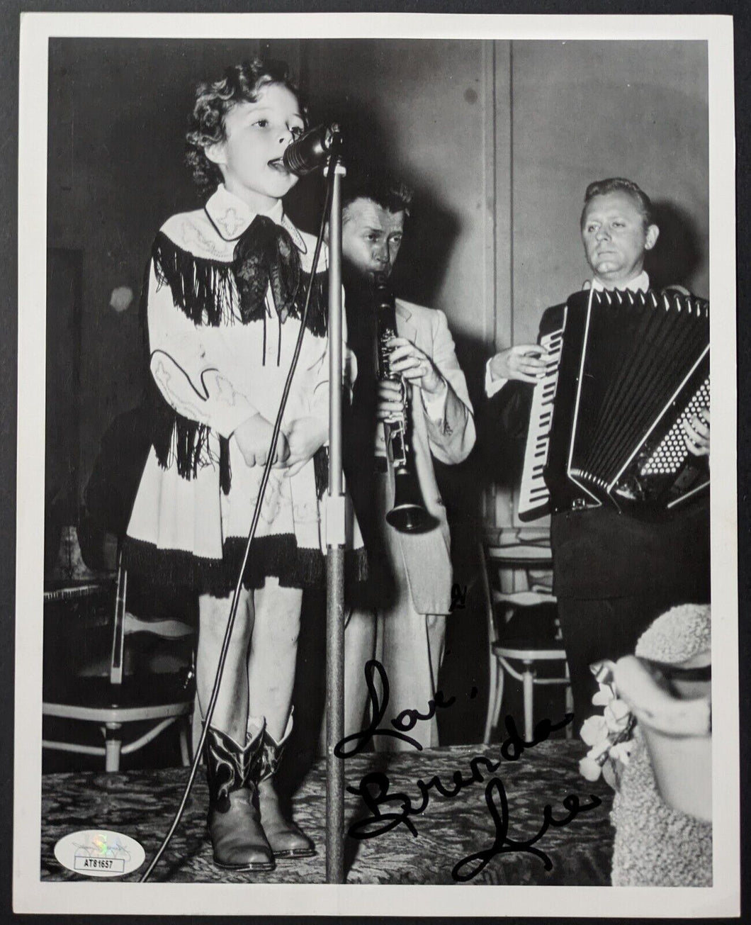 Brenda Lee Signed Photo Autographed American Signer Rockabilly Pop Country JSA