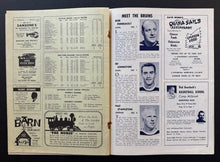 Load image into Gallery viewer, 1962 Boston Bruins Vs New York Rangers National Hockey League Game Program Vtg
