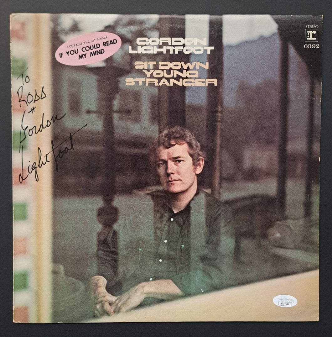 1970 Gordon Lightfoot Autographed Album Cover Signed Jacket JSA