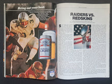 Load image into Gallery viewer, 1984 Super Bowl XVIII Program Los Angeles Raiders Washington Redskins NFL VTG
