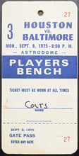 Load image into Gallery viewer, 1975 Unused Houston Astrodome Football Colts Game Bench Access Pass NFL
